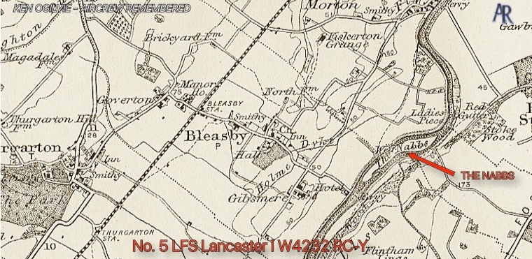 bleasby os map 1905 1