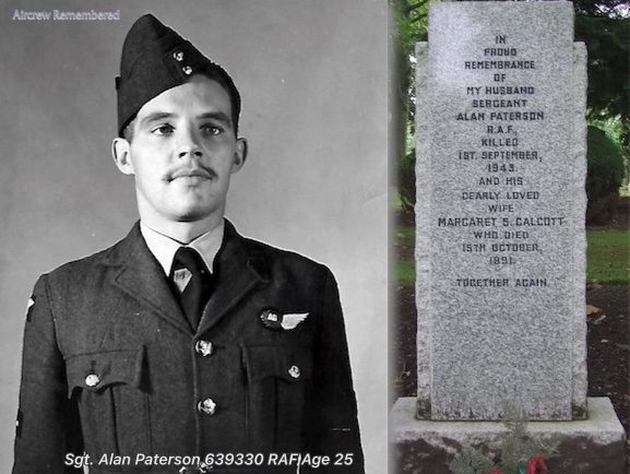 sgt alan paterson 639330 raf age 25