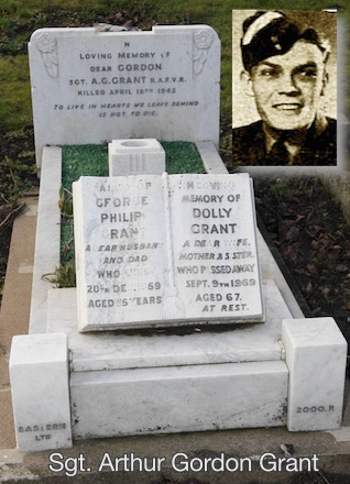 sgt. arthur gordon grant grave at tottenham