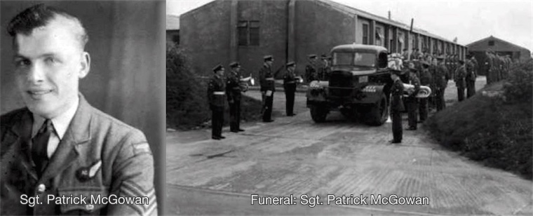 sgt. patrick mcgowan 1901671 rafvr and funeral