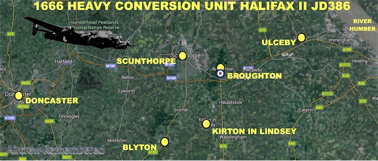 Halifax II JD386 of 1666 Heavy Conversion Unit