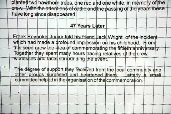 Detail of the memorial inscription