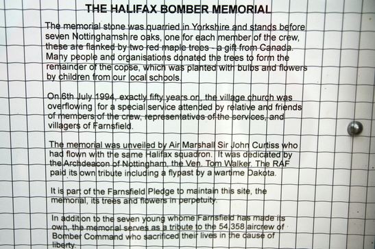 The memorial in its setting