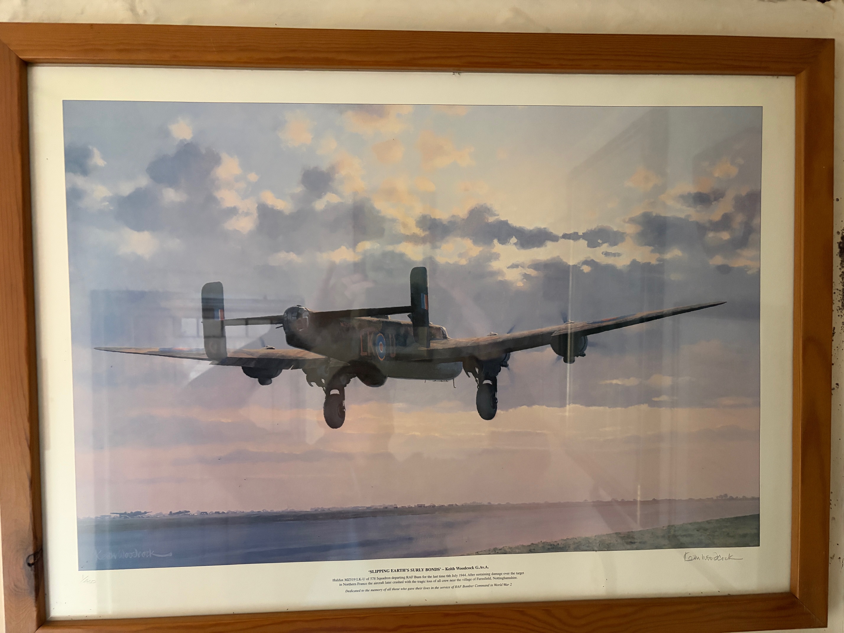 Wider view of the memorial site