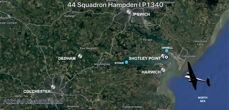 44 squadron hampden i p1340