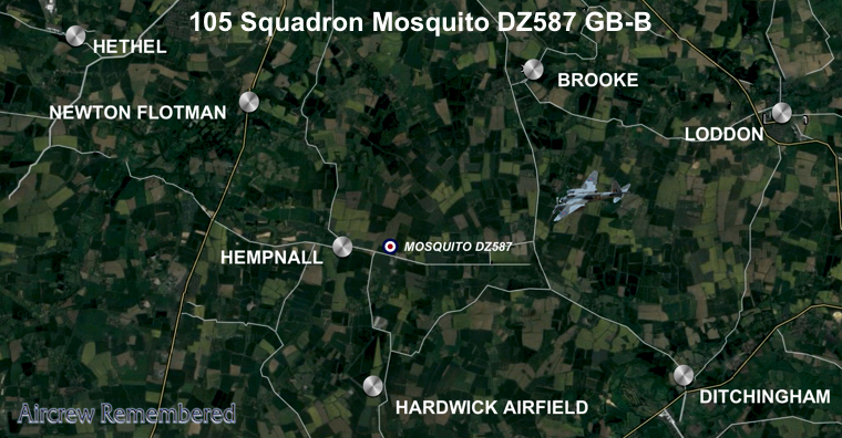 105 squadron mosquito dz587 gb b