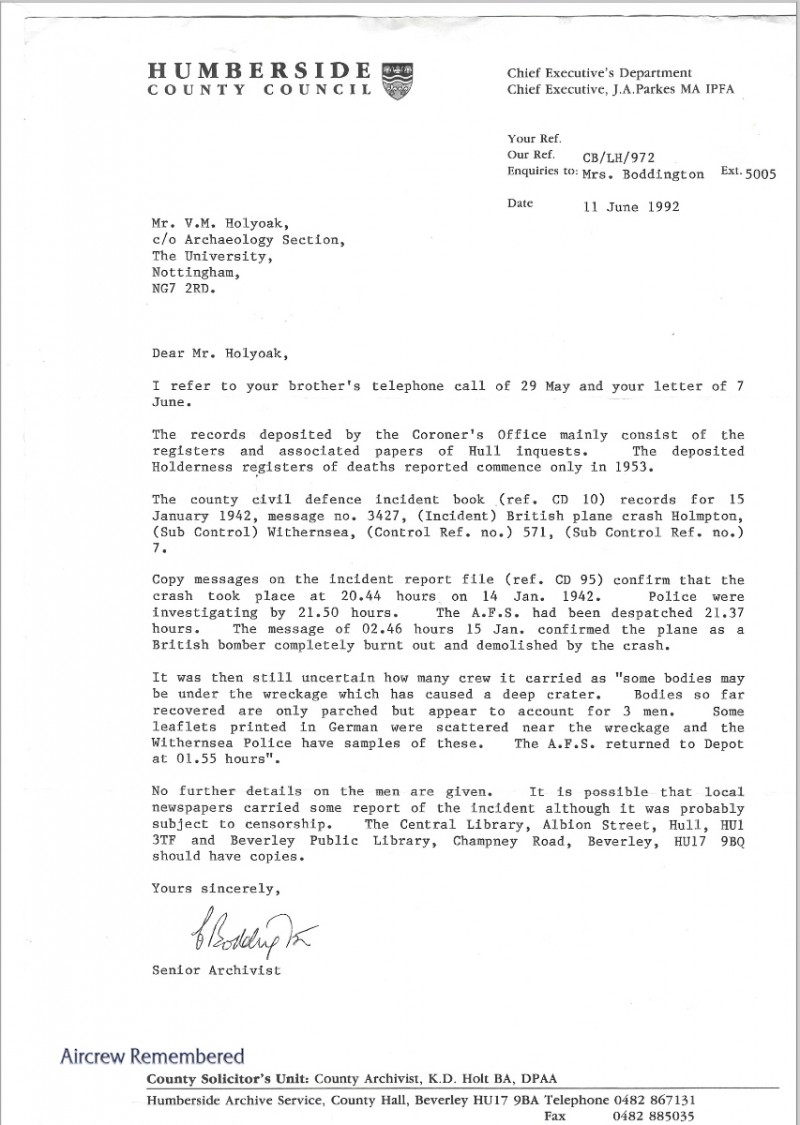 207sqn l7523 senior archivist humberside cc 3