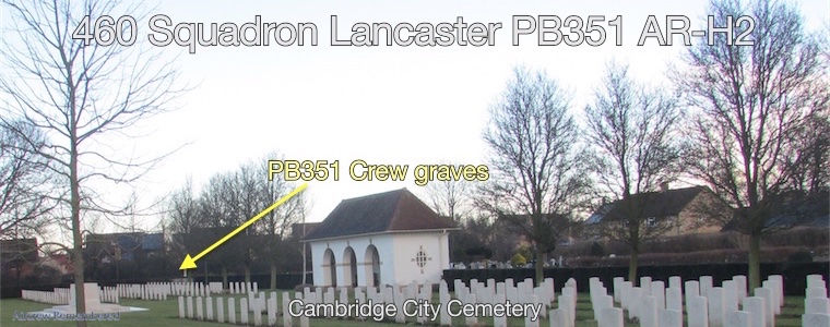 lancaster pb351 crew graves at cambridge