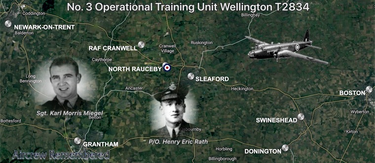 no 3 operational training unit wellington t2834